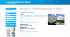 Desktop Screenshot of demenageurs-internationaux.be